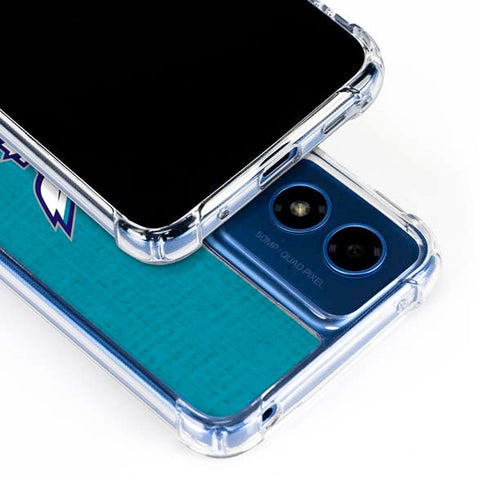 NBA Charlotte Hornets Canvas Moto G 5G (2024) Clear Case